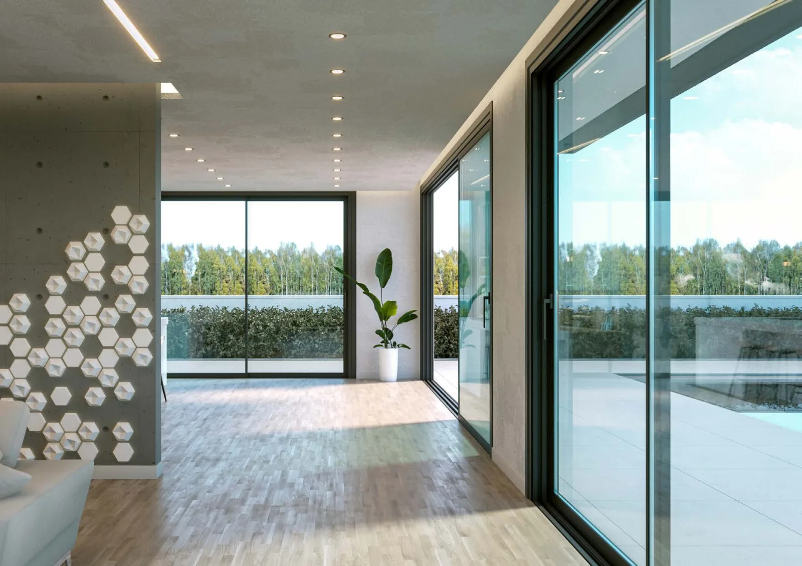 Aluminium slider to garden